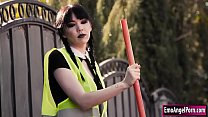 Wednesday Addams fed up with her community service and she wants to make a sexdeal with her parole officer.At first he doesn’t go for it but a bit of magic finds him all tied up in order to agree